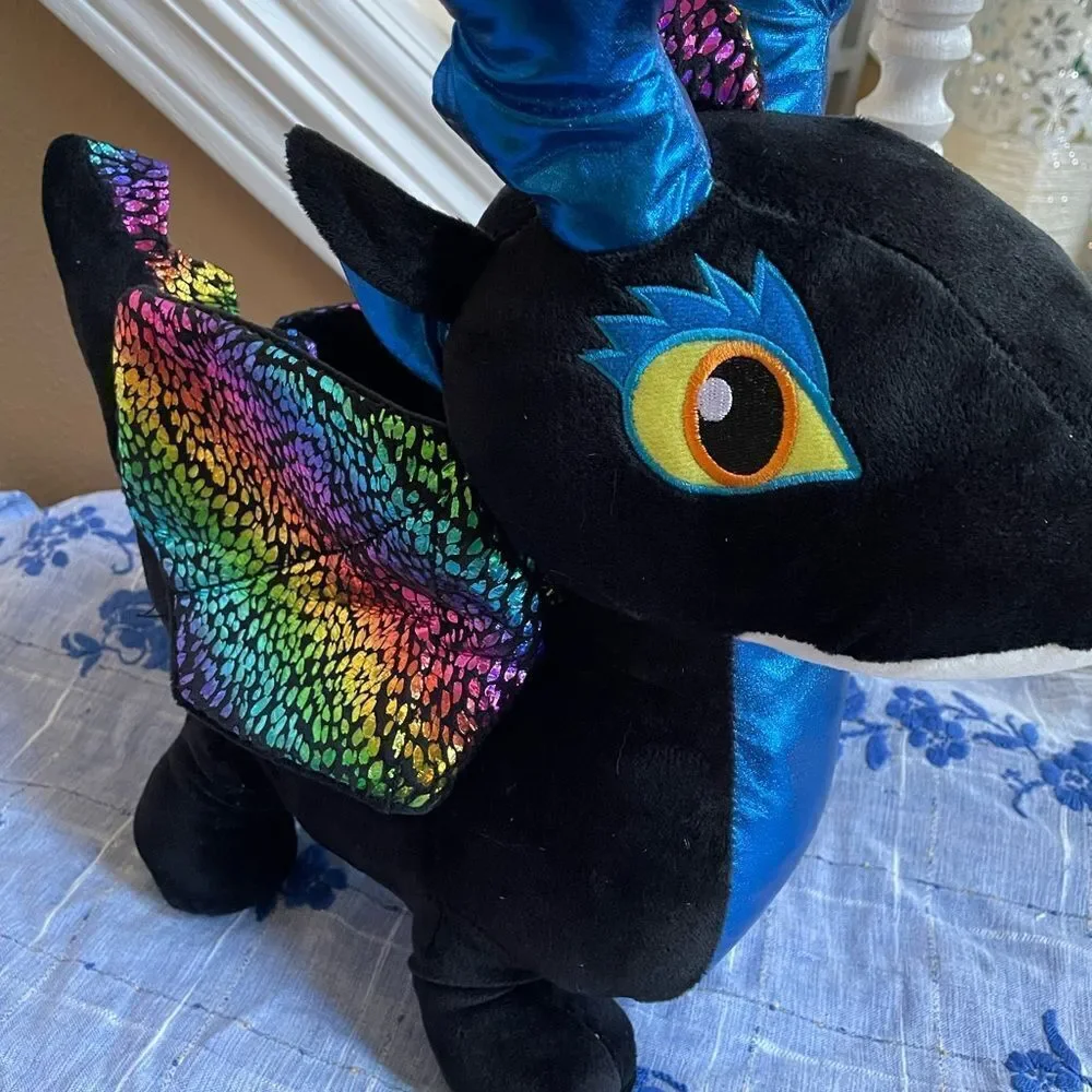 Redemption Black Rainbow Dragon Plush